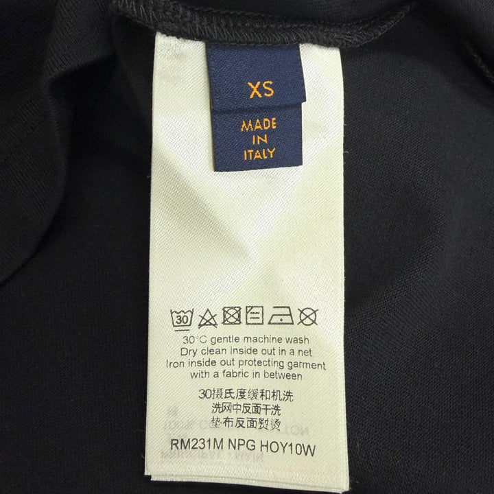 未使用品□LOUIS VUITTON ルイヴィトン 23SS LV コンサート インサイドアウト 半袖Ｔシャツ ブラック XS イタリア製 正規品 メンズ