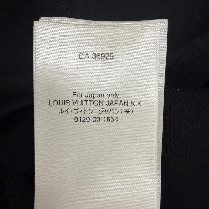 美品□LOUIS VUITTON ルイヴィトン 24SS 1AFBB5 モノグラムグラディエント コットン 半袖Ｔシャツ ブラック XL イタリア製 正規品 メンズ