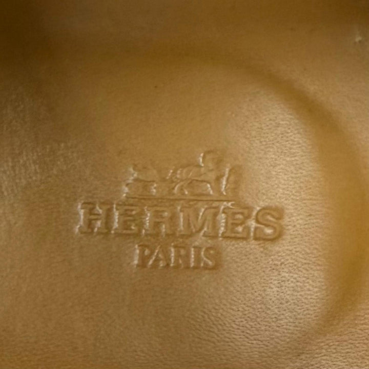 美品▼HERMES エルメス スウェードレザー ケリーバックル Uチップ レザーシューズ ローファー ブラック 42.5 イタリア製 メンズ ビジネス