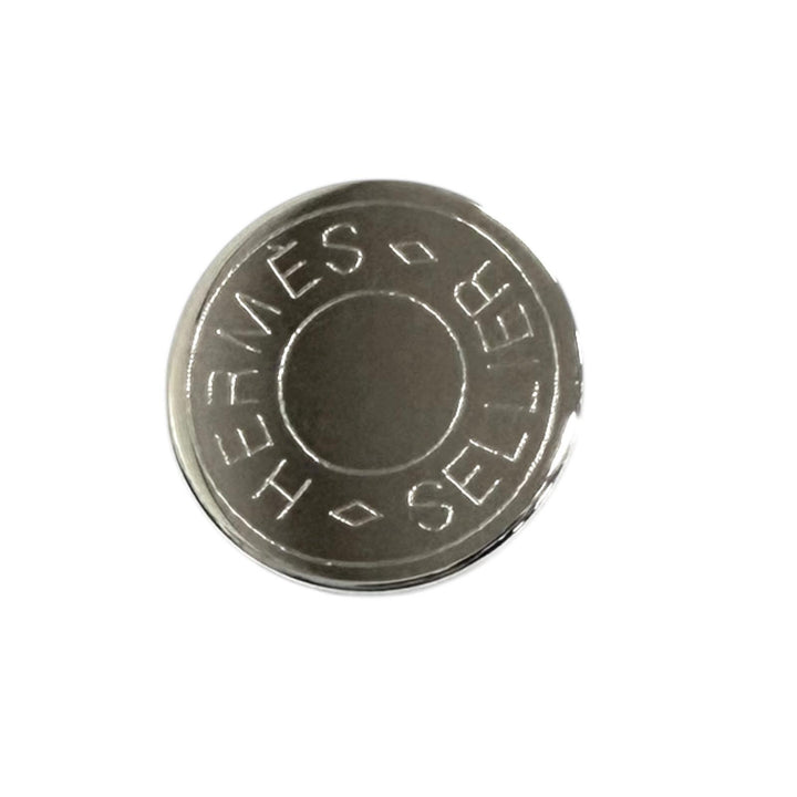 未使用品□HERMES エルメス コットン50％ セリエボタン ショートスリーブ 半袖ポロシャツ グレージュ L イタリア製 正規品 メンズ