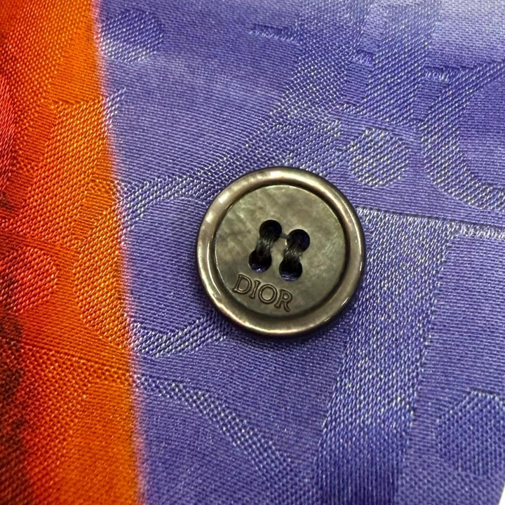 未使用品□DIOR KENNY SCHARF ディオール オム ケニーシャーフ 193C545A5193 シルク52% 総柄 半袖シャツ マルチカラー 38 伊製 正規品