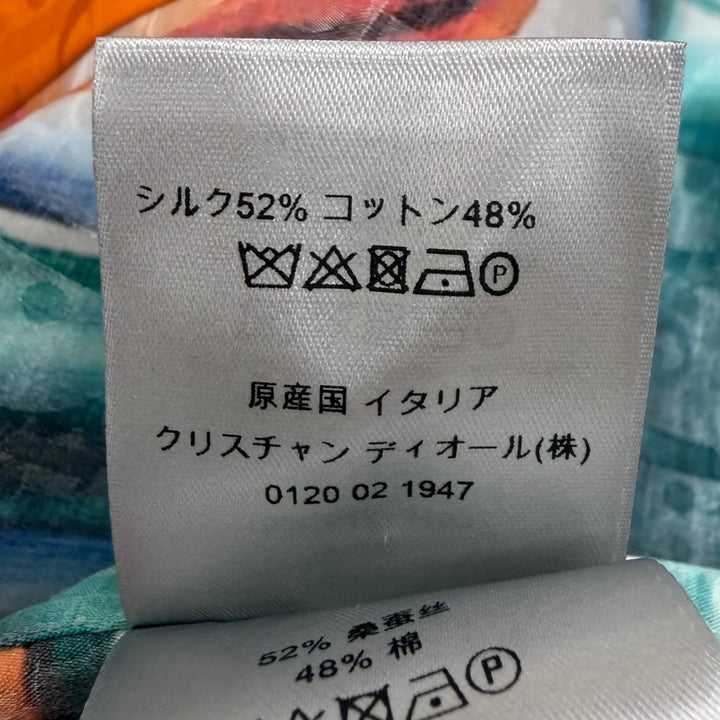 未使用品□DIOR KENNY SCHARF ディオール オム ケニーシャーフ 193C545A5193 シルク52% 総柄 半袖シャツ マルチカラー 38 伊製 正規品