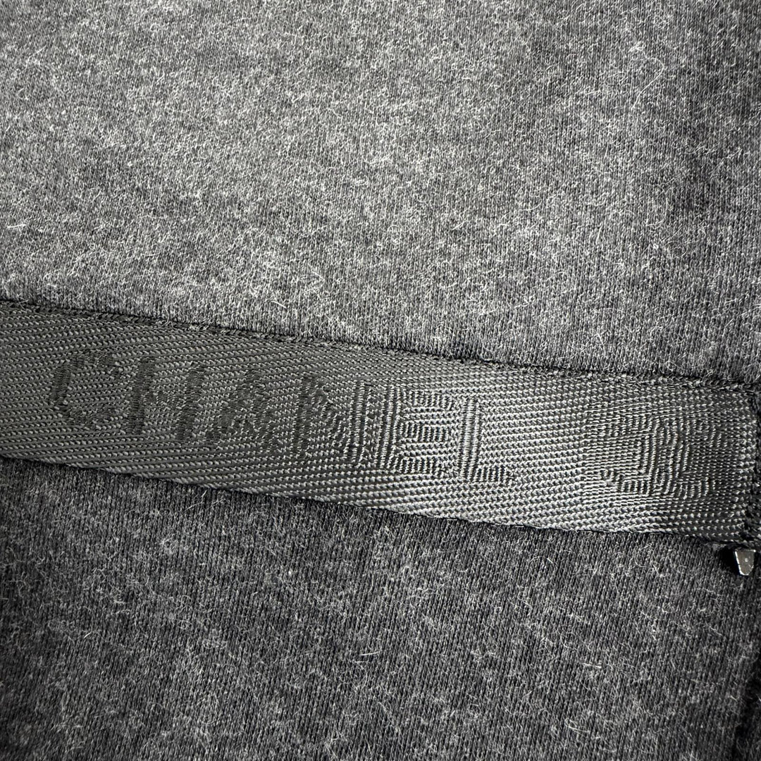 美品☆CHANEL シャネル 02A P19778 コットン カシミヤ混 2WAY ココマーク スウェットパンツ ハーフパンツ グレー 42 フランス製 正規品