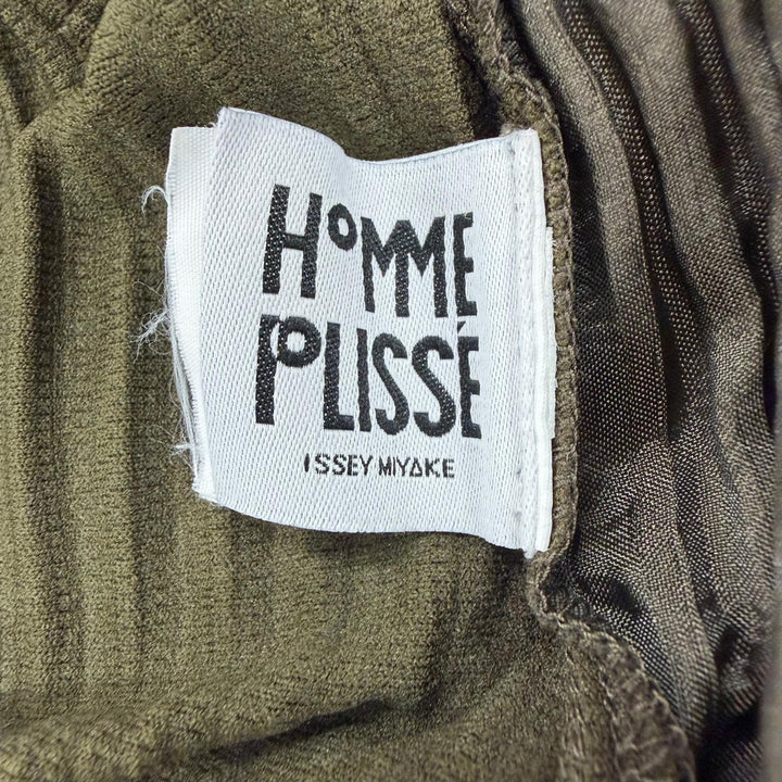 極美品▼HOMME PLISSE ISSEY MIYAKE オム プリッセ イッセイミヤケ 26SS HP61JF163 TAILORED PLEATS プリーツパンツ カーキ 2 正規品