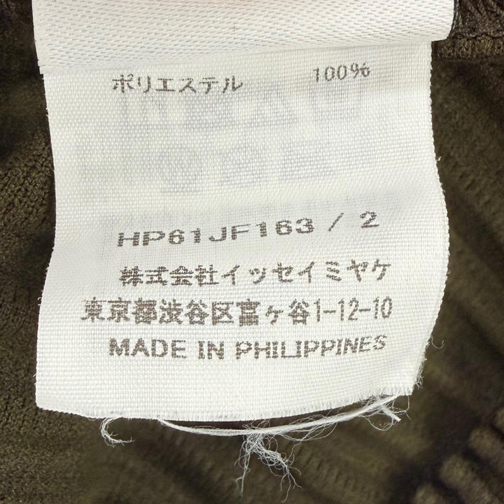 極美品▼HOMME PLISSE ISSEY MIYAKE オム プリッセ イッセイミヤケ 26SS HP61JF163 TAILORED PLEATS プリーツパンツ カーキ 2 正規品