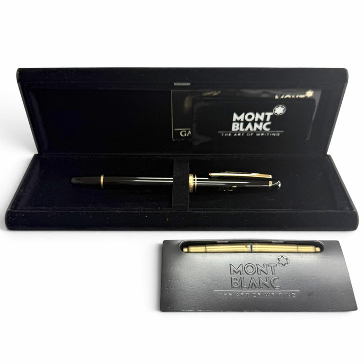 未使用品□MONTBLANC モンブラン ペン先14K Mニブ マイスターシュテュック クラシック ANA別注品 万年筆 ブラック ゴールド 西ドイツ製