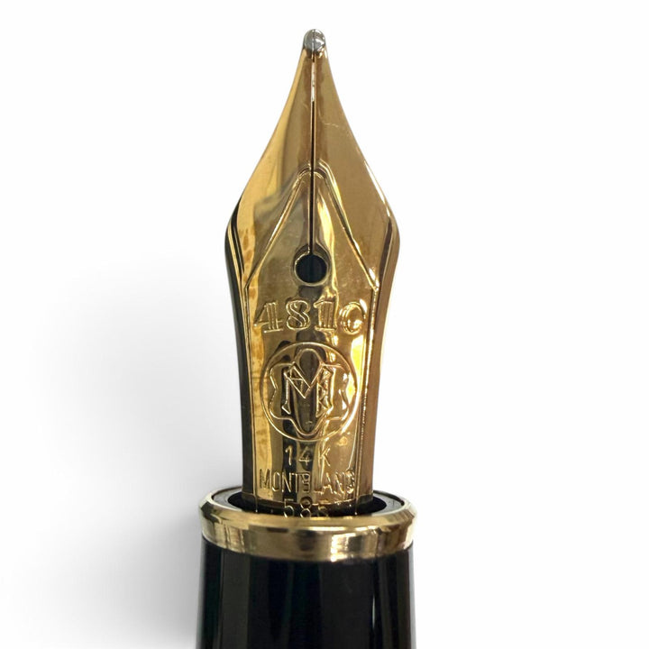 未使用品□MONTBLANC モンブラン ペン先14K Mニブ マイスターシュテュック クラシック ANA別注品 万年筆 ブラック ゴールド 西ドイツ製