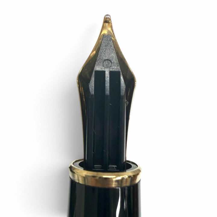 未使用品□MONTBLANC モンブラン ペン先14K Mニブ マイスターシュテュック クラシック ANA別注品 万年筆 ブラック ゴールド 西ドイツ製