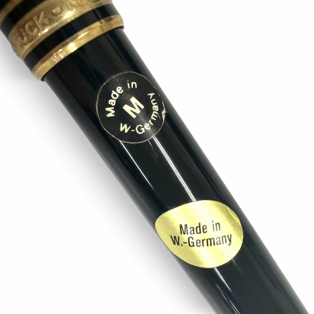 未使用品□MONTBLANC モンブラン ペン先14K Mニブ マイスターシュテュック クラシック ANA別注品 万年筆 ブラック ゴールド 西ドイツ製