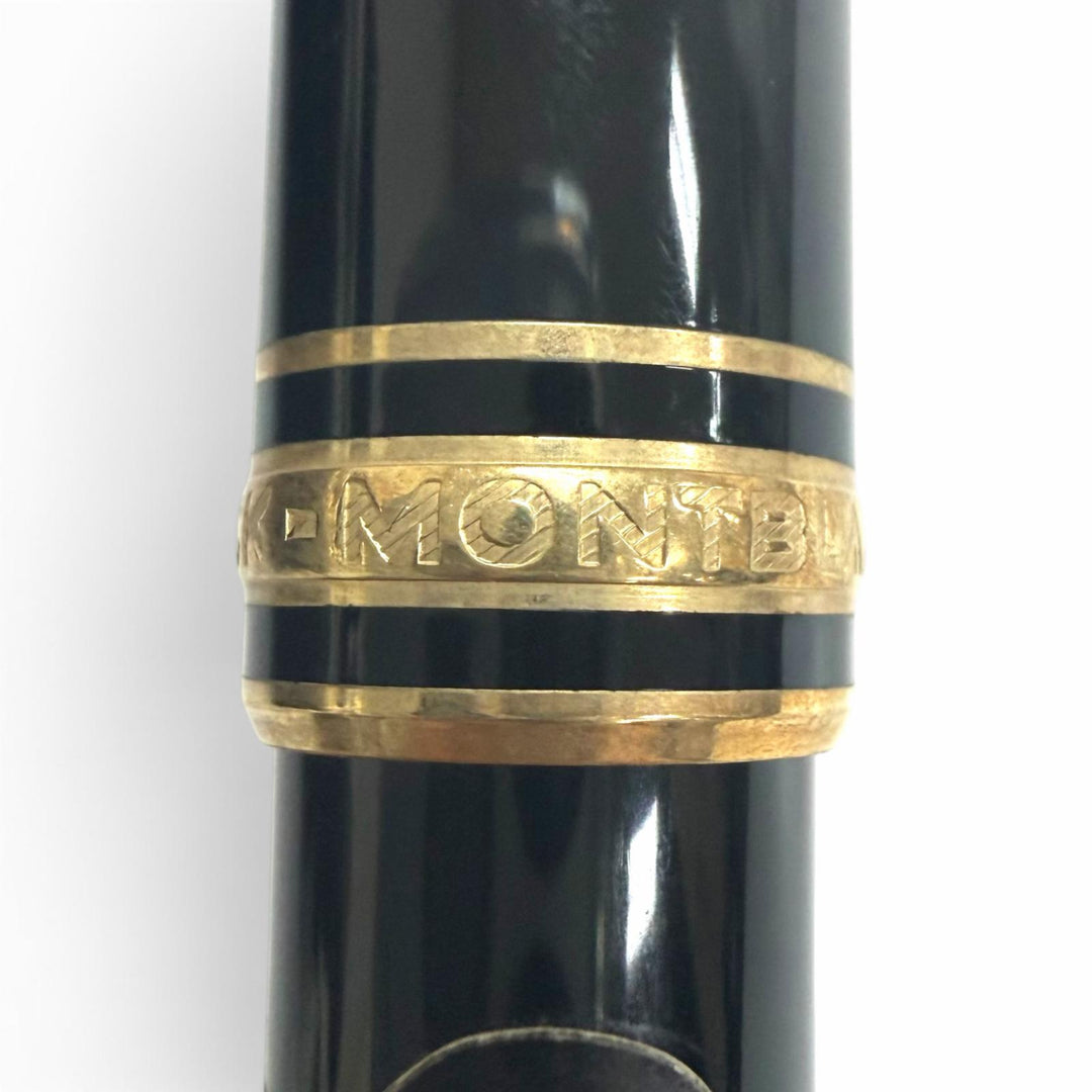 未使用品□MONTBLANC モンブラン ペン先14K Mニブ マイスターシュテュック クラシック ANA別注品 万年筆 ブラック ゴールド 西ドイツ製