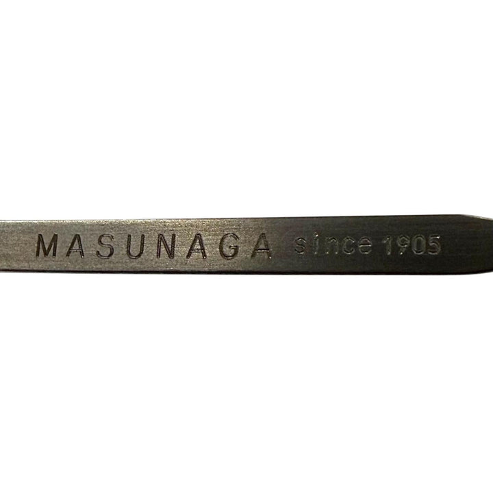 美品▼MASUNAGA by Kenzo Takada マスナガ WRIGHT 12 チタニウム ラウンド アイウェア サングラス ガンメタリック 49□22-145 度入り