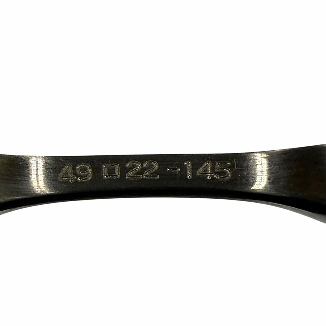 美品▼MASUNAGA by Kenzo Takada マスナガ WRIGHT 12 チタニウム ラウンド アイウェア サングラス ガンメタリック 49□22-145 度入り