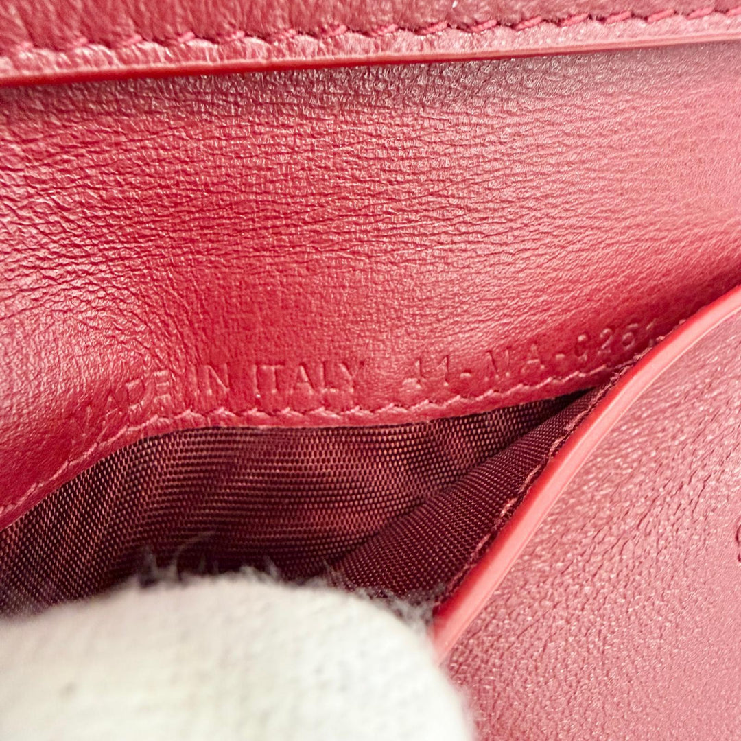 未使用品△Christian Dior クリスチャンディオール S0181OVRB レディディオール ロータスウォレット パテントレザー カナージュ 現行品