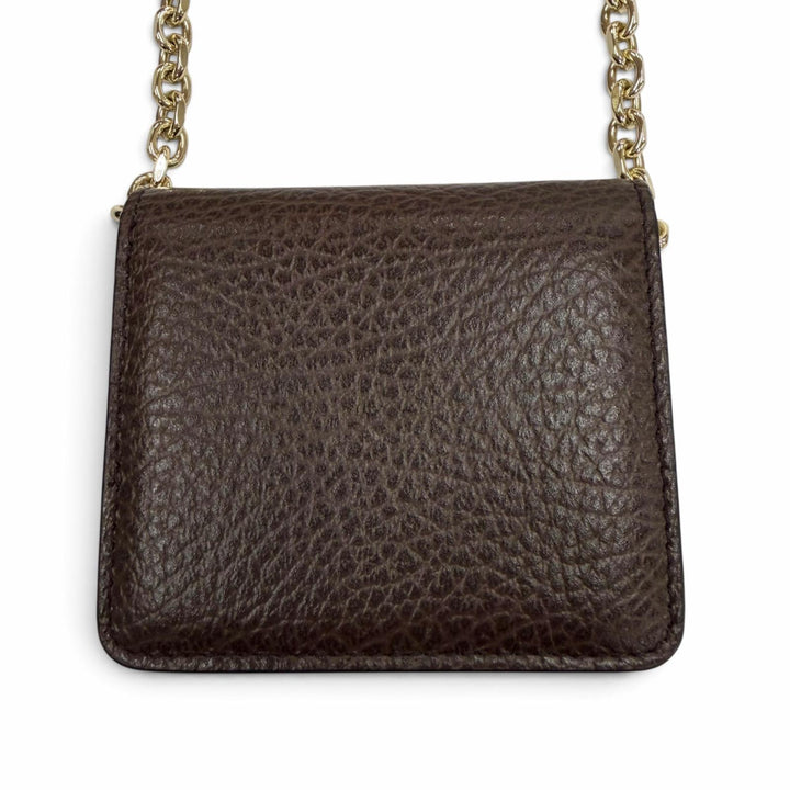 極美品▼Maison Margiela 11 メゾンマルジェラ11 SA3UI0009 4ステッチ レザー チェーン コンパクトウォレット コインケース 二つ折り財布