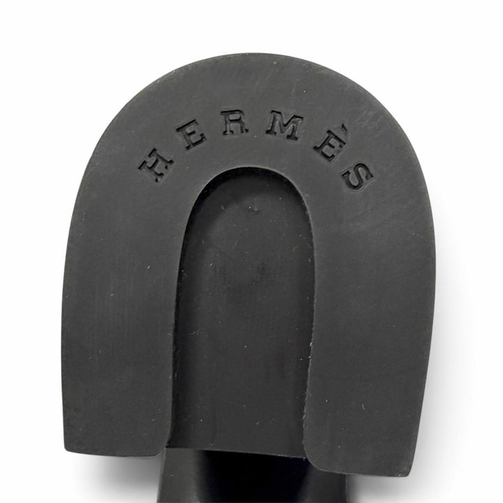 未使用品△HERMES エルメス VOLVER ヴォルヴェール エクスリブリス ソックスブーツ ニット ショートブーツ アンクルブーツ ブラック 36