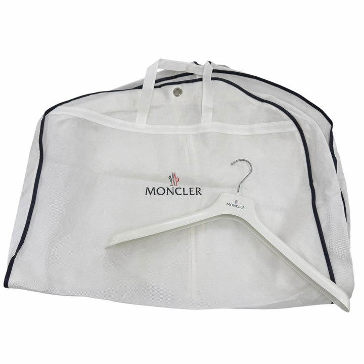 良品☆MONCLER モンクレール 19-20AW MARQUE ロゴワッペン・フード付 ダウンジャケット ブラック 3 正規品 ガーメント・ハンガー付き