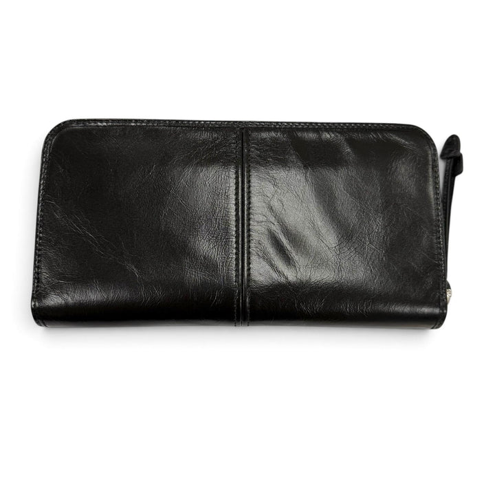極美品▼PRADA プラダ 2ML059 ソフトルックスレザー トライアングルロゴ ラウンドファスナー ロングウォレット 長財布 定価151800円 箱付