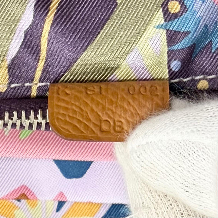 未使用品△HERMES エルメス アザップ ロング ヴォーエプソン ゴールド シルバー金具 シルクイン ラウンドファスナー 長財布 K刻印 仏製