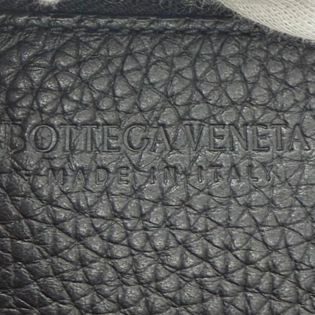 極美品▼BOTTEGAVENETA ボッテガヴェネタ 795637 ディアゴ グレインレザー イントレチャート ショルダーバッグ ブラック 定価467500円