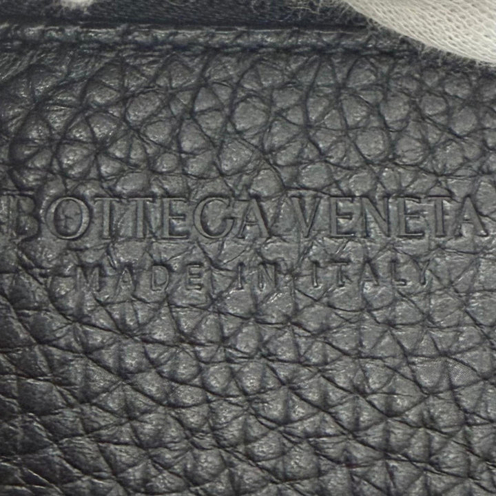 極美品▼BOTTEGAVENETA ボッテガヴェネタ 795637 ディアゴ グレインレザー イントレチャート ショルダーバッグ ブラック 定価467500円