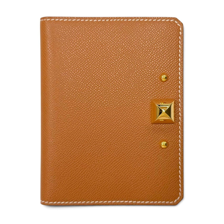 極美品△HERMES エルメス メドール カードケース ヴォーマダム ゴールド ゴールド金具 二つ折り パスケース 名刺入れ W刻印 フランス製