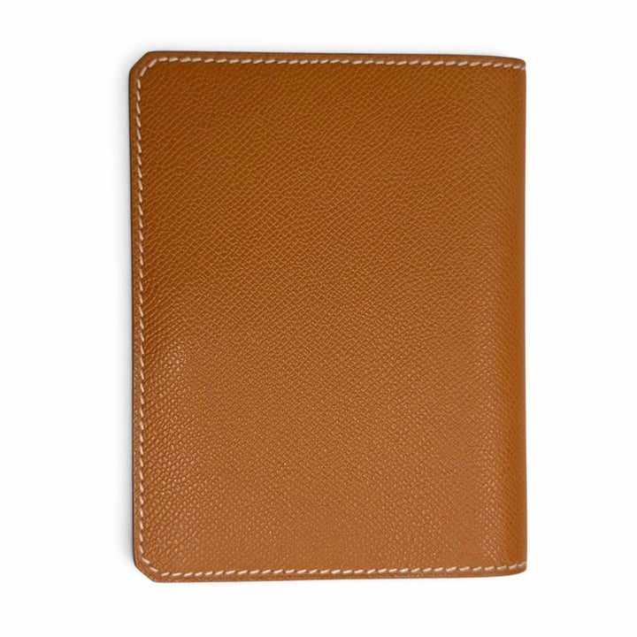 極美品△HERMES エルメス メドール カードケース ヴォーマダム ゴールド ゴールド金具 二つ折り パスケース 名刺入れ W刻印 フランス製