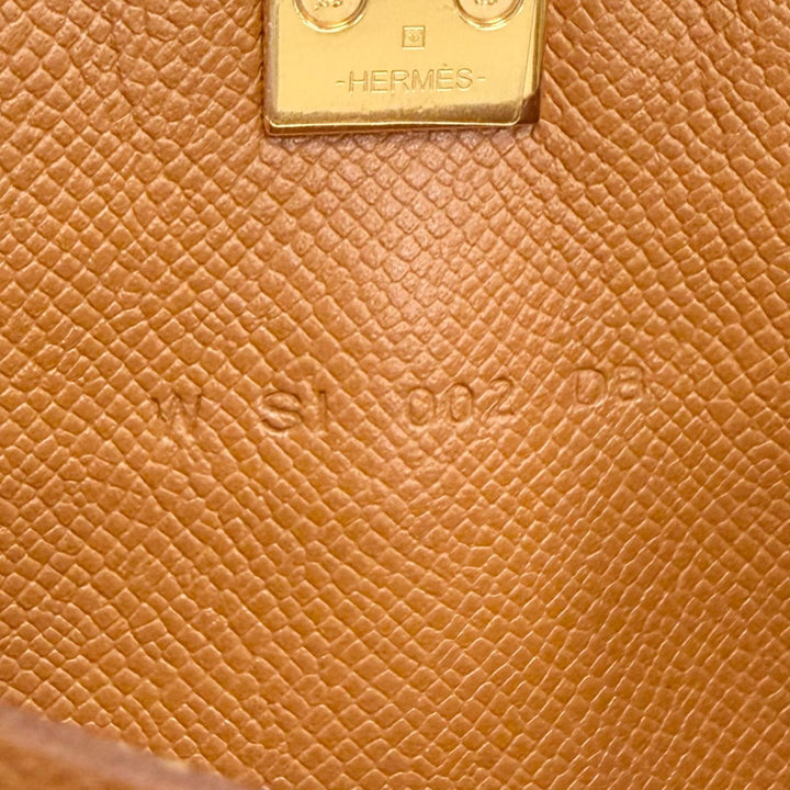 極美品△HERMES エルメス メドール カードケース ヴォーマダム ゴールド ゴールド金具 二つ折り パスケース 名刺入れ W刻印 フランス製