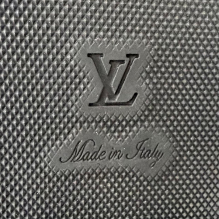 美品△LOUIS VUITTON ルイヴィトン レザー LVサークルロゴ ラウンドトゥ フラット ショートブーツ ブラック 37 イタリア製 レディース