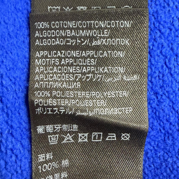 美品□BALENCIAGA バレンシアガ 2025年製 857084 3B Football Sports Icon バギーショーツ スウェットショートパンツ ブルー S 正規品