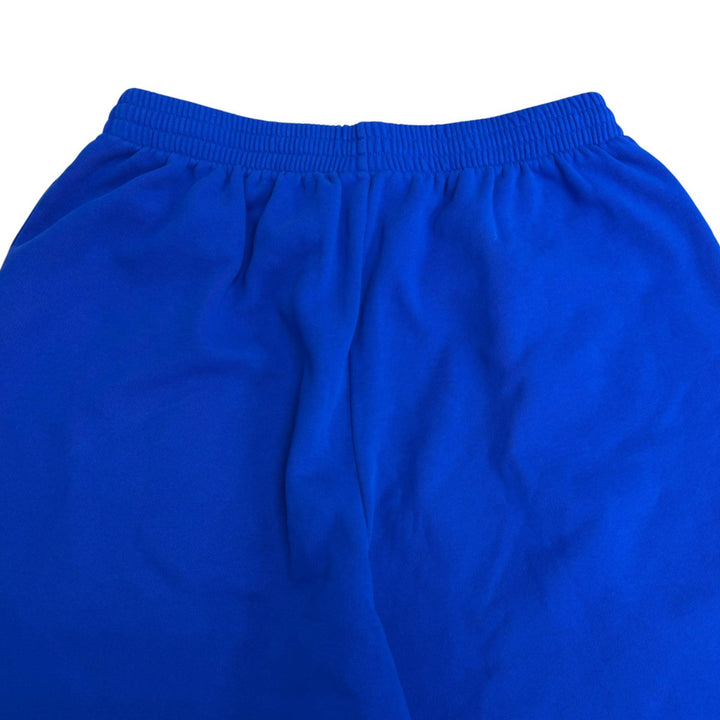 美品□BALENCIAGA バレンシアガ 2025年製 857084 3B Football Sports Icon バギーショーツ スウェットショートパンツ ブルー S 正規品