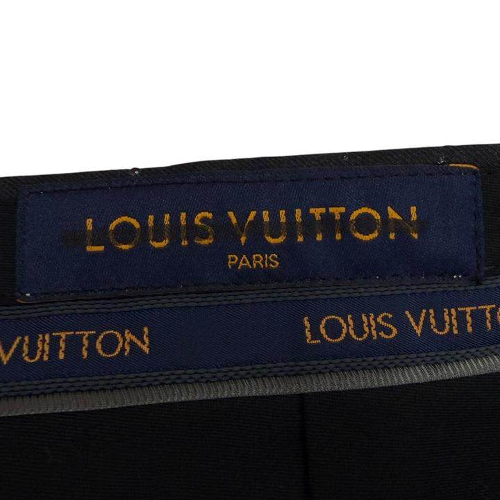 未使用品□LOUIS VUITTON ルイヴィトン 2021年製 モノグラム ビジュー シングル トラウザーズパンツ スラックス 42 イタリア製 正規品