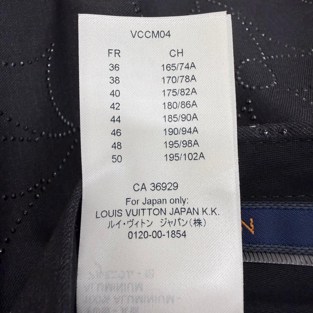 未使用品□LOUIS VUITTON ルイヴィトン 2021年製 モノグラム ビジュー シングル トラウザーズパンツ スラックス 42 イタリア製 正規品