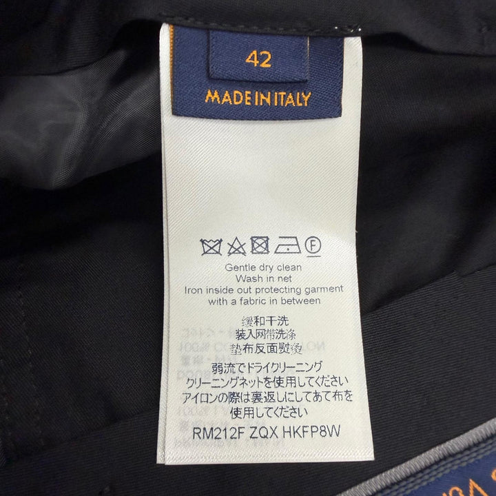 未使用品□LOUIS VUITTON ルイヴィトン 2021年製 モノグラム ビジュー シングル トラウザーズパンツ スラックス 42 イタリア製 正規品