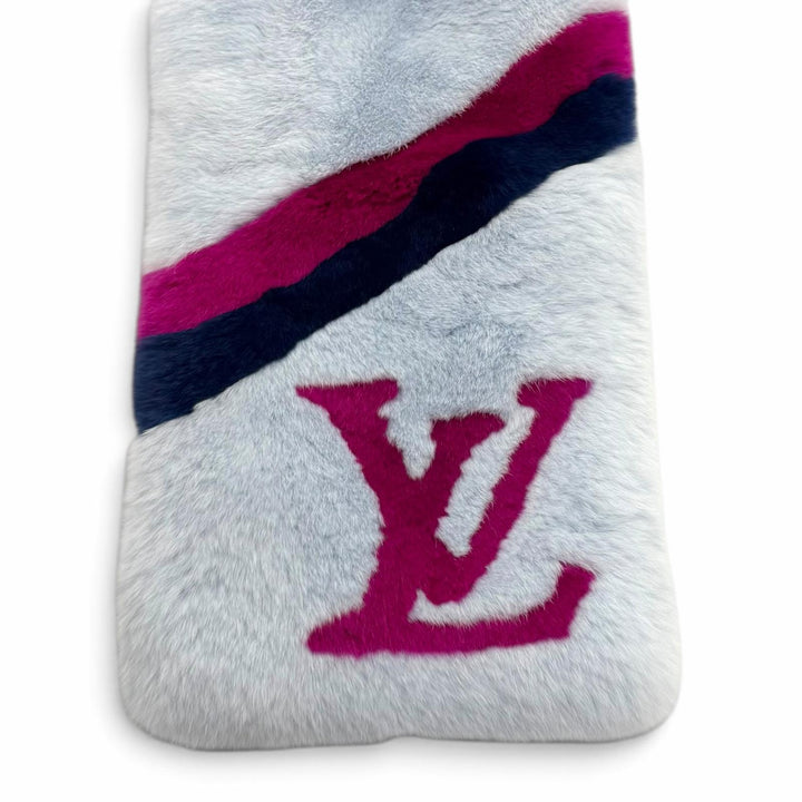 美品★LOUIS VUITTON ルイヴィトン M70271 エシャルプ レインボーストライプス レッキスラビット 裏地シルク100％ LVロゴ マフラー 正規