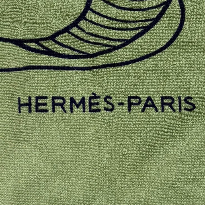 未使用品★HERMES エルメス ヨッティング プラージュ テレサ コットン100％ フリンジ ブランケット タオルケット ビーチタオル 箱付き