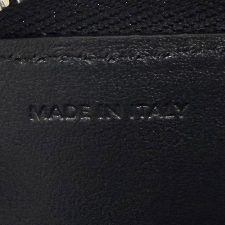 極美品★CELINE セリーヌ 10K743FGH.38SI ロゴ総柄 スクエアパース レザー コインケース ブラック シルバー イタリア製 箱・保存袋付き
