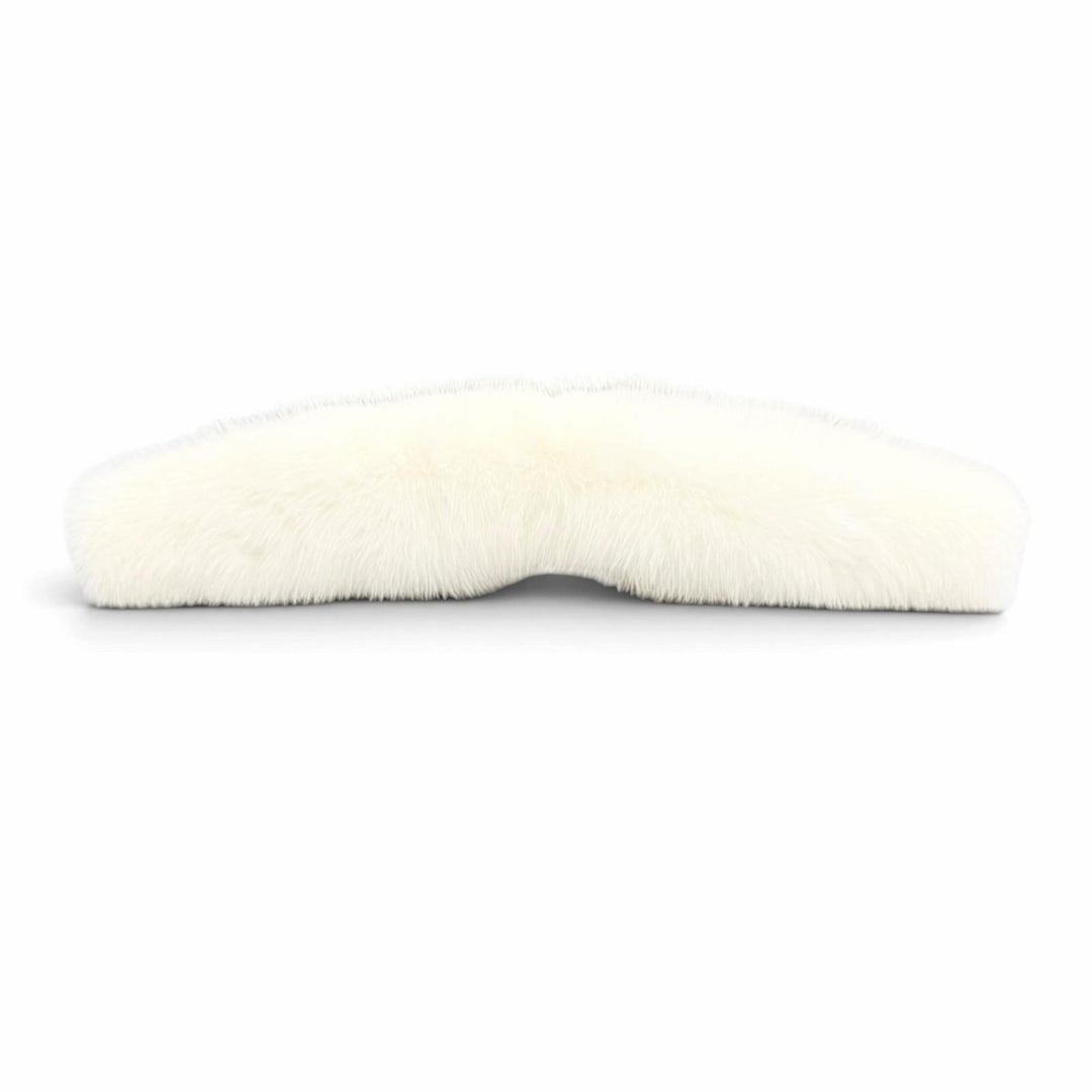 美品△Valextra ヴァレクストラ SGES0050918COCAO99WW ミンクファー MINK ハンドルカバー ホワイト イタリア製 レディース 箱 保存袋付き
