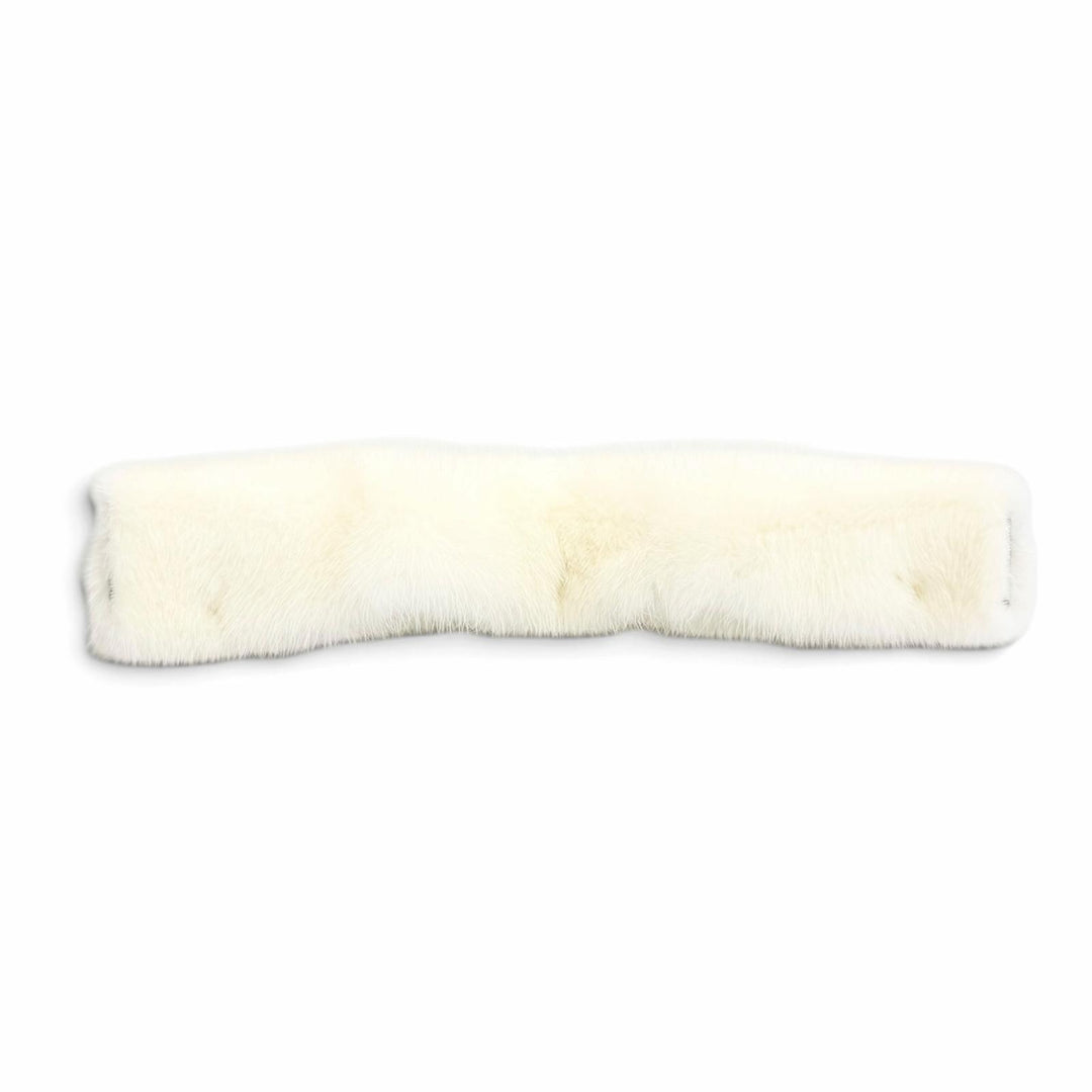 美品△Valextra ヴァレクストラ SGES0050918COCAO99WW ミンクファー MINK ハンドルカバー ホワイト イタリア製 レディース 箱 保存袋付き