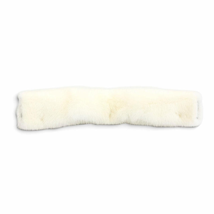 美品△Valextra ヴァレクストラ SGES0050918COCAO99WW ミンクファー MINK ハンドルカバー ホワイト イタリア製 レディース 箱 保存袋付き