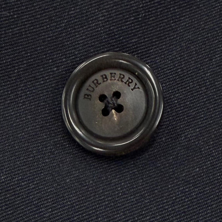 極美品▼BURBERRY LONDON バーバリーロンドン ウール シルク カシミヤ 裏地ノバチェック柄 比翼仕立て ステンカラーコート M相当 正規品