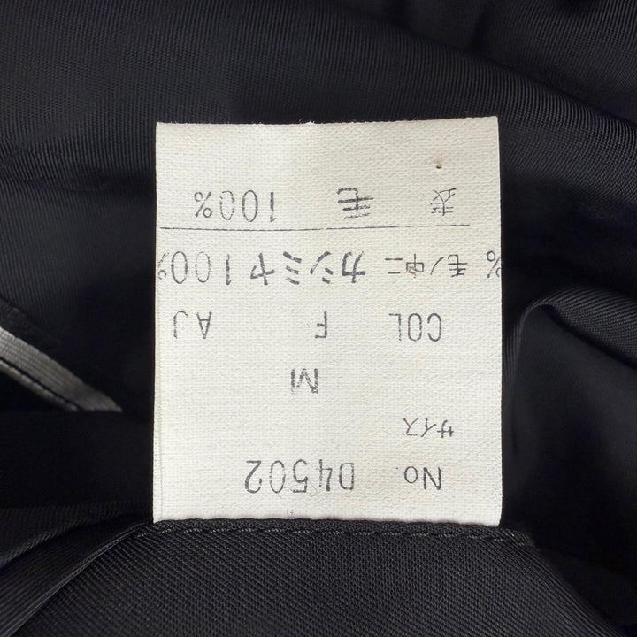 極美品▼Christian Dior MONSIEUR クリスチャンディオールムッシュ カシミヤ100% 比翼仕立て ステンカラーコート ブラック M メンズ
