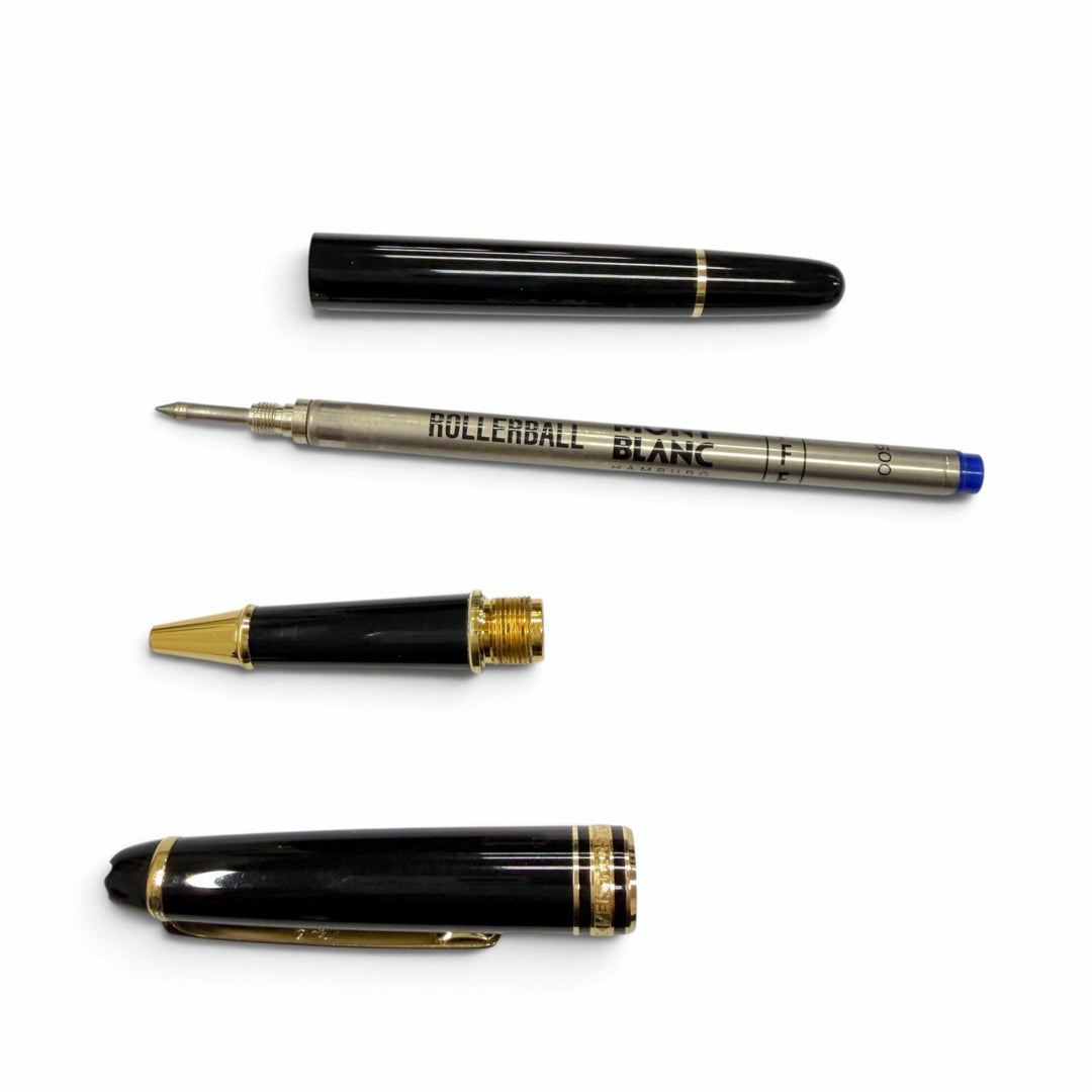 美品▼MONTBLANC モンブラン マイスターシュテュック クラシック Pix ホワイトスター キャップ式 ローラーボール ボールペン 筆記確認済