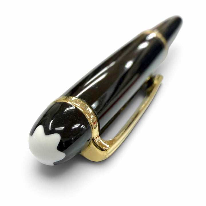美品▼MONTBLANC モンブラン マイスターシュテュック クラシック Pix ホワイトスター キャップ式 ローラーボール ボールペン 筆記確認済