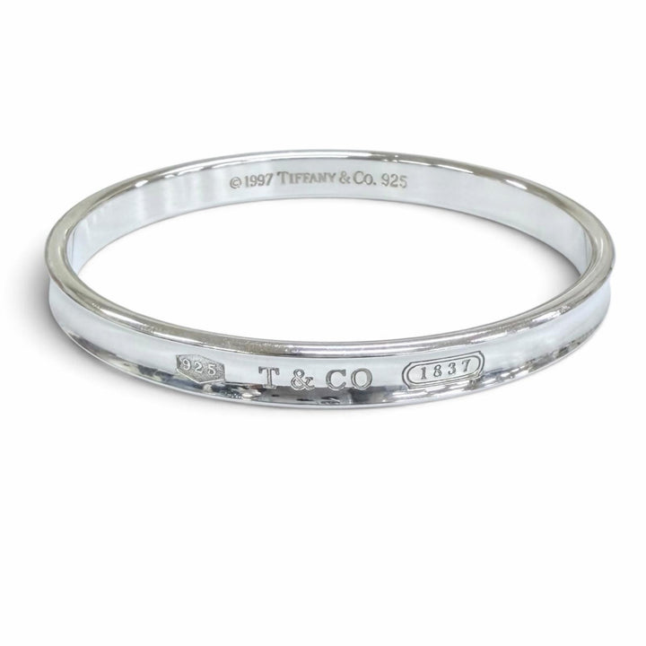 美品☆TIFFANY&amp;Co. ティファニー ティファニー 1837 ナロー バングル 925 アクセサリー シルバー 重量32.5g レディース