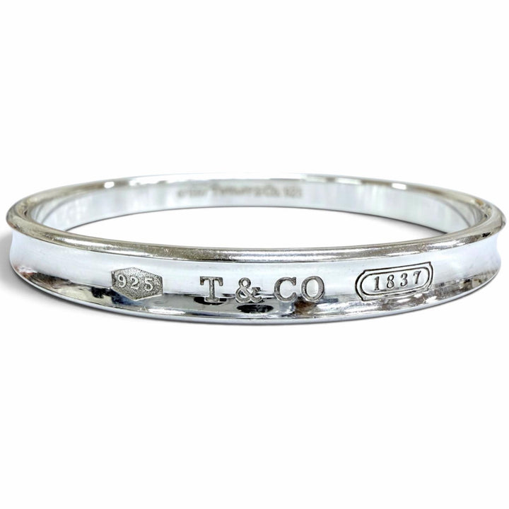 美品☆TIFFANY&amp;Co. ティファニー ティファニー 1837 ナロー バングル 925 アクセサリー シルバー 重量32.5g レディース
