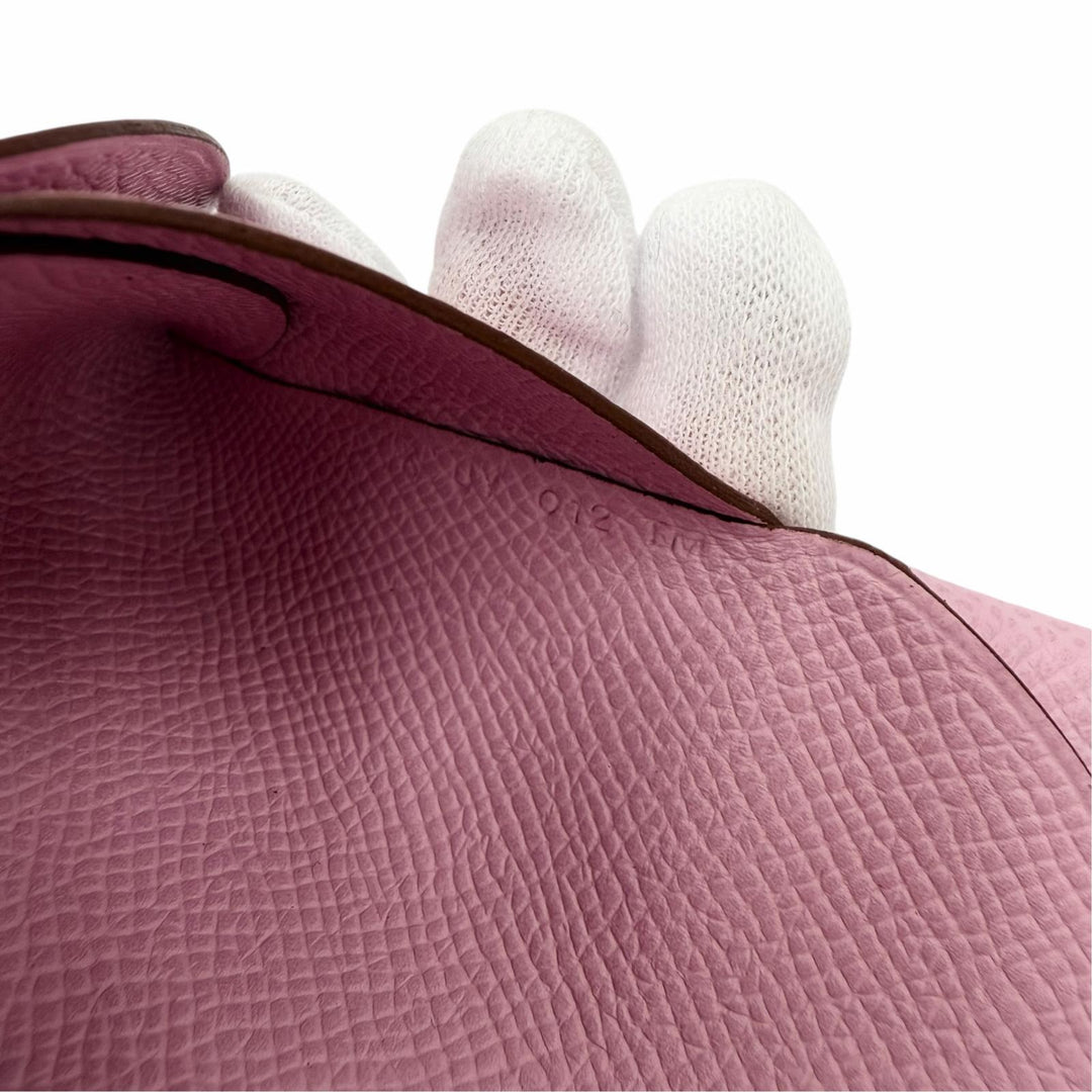 未使用品☆HERMES エルメス カルヴィ デュオ ヴォーエプソン モーヴシルベストル シルバー金具 セリエ金具 コインケース K刻印 箱付き