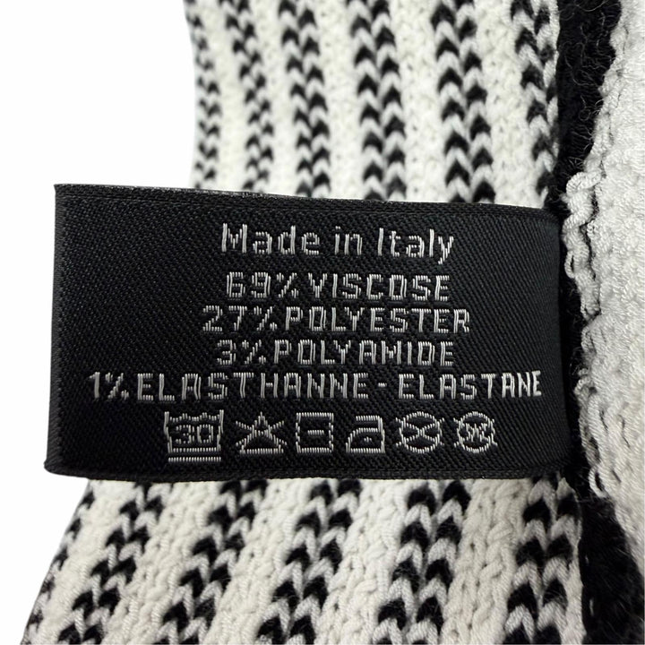 極美品☆CHANEL シャネル 24C ココマーク・ロゴ ニット レッグウォーマー ファッション雑貨 ブラック ホワイト イタリア製 レディース
