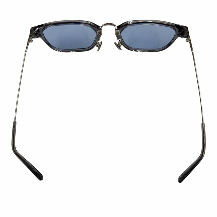 美品▼TOM FORD トムフォード TF1042-D ウェリントン アイウェア サングラス クリアグレー シルバー 52□21 145 度入 イタリア製 メンズ