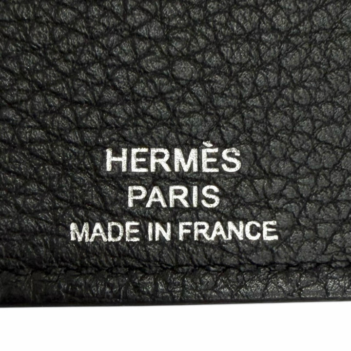 美品□HERMES エルメス EAジップ PM トゴ レザー 小物入れ 手帳カバー ブラック Z刻印 フランス製 メンズ レディース オススメ