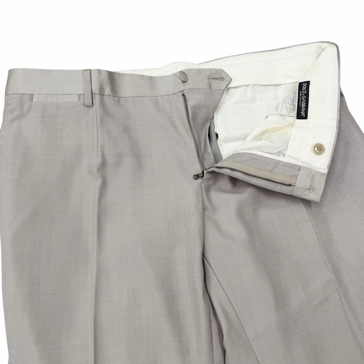 未使用品▼DOLCE&amp;GABBANA ドルチェ＆ガッバーナ MARTINI ウール シルク 黒タグ シングルスーツ セットアップ グレー 54 正規品 メンズ